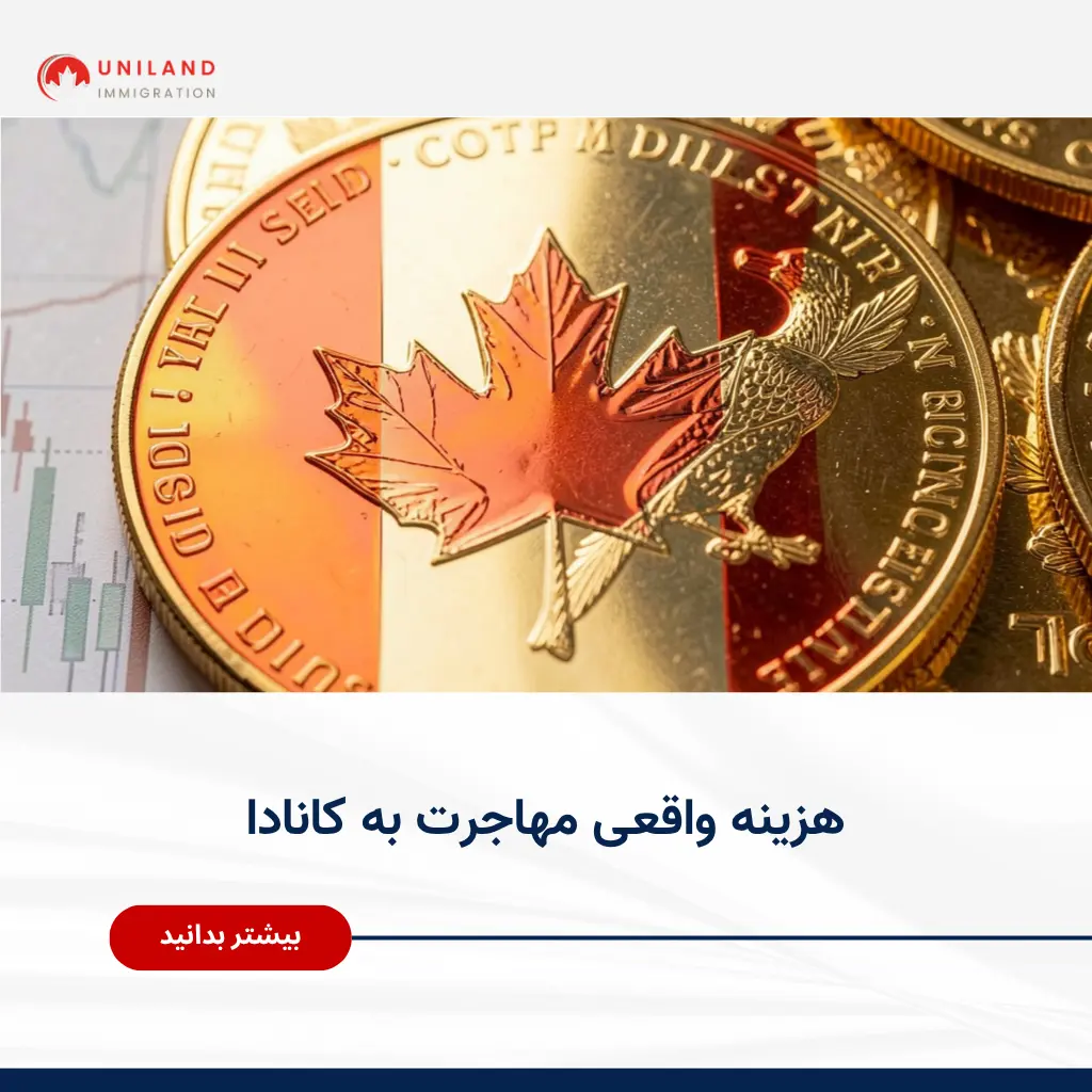 alt="هزینه واقعی مهاجرت به کانادا شامل هزینه ویزا، تمکن مالی و هزینه‌های زندگی اولیه در سال 2026"